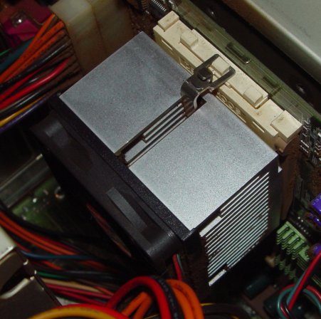 CPU heat sink and fan
