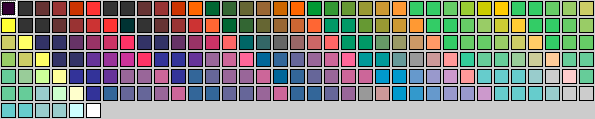 Microsoft IE standard palette