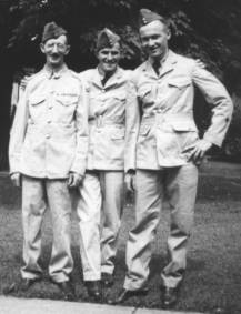 Grampa Funnell (left), Uncle Tubby (right) and Eddie Albrough